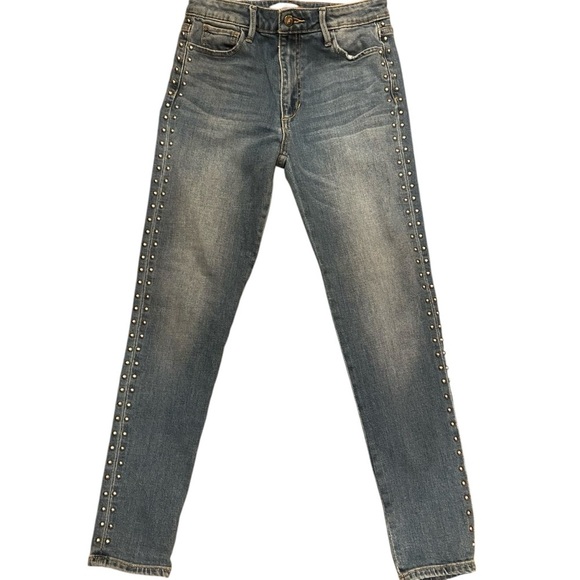 Joe's Jeans The Charlie Studded Skinny Jeans High Rise Size 27 Denim Casual Fun - Picture 2 of 10